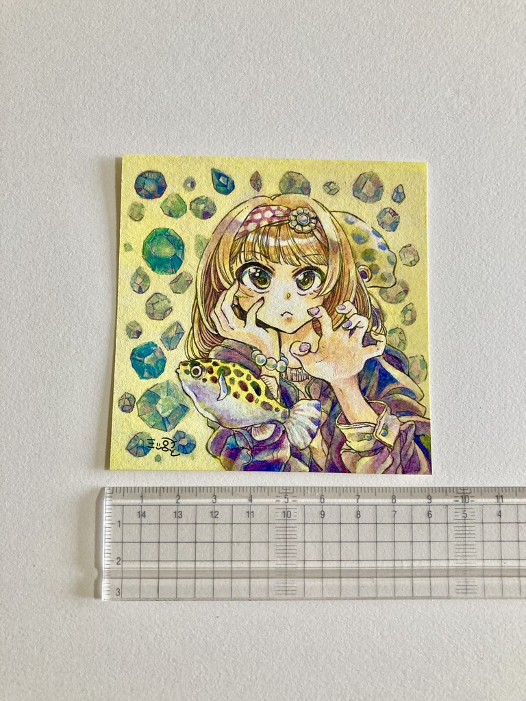 ミニ原画【ふぐ】