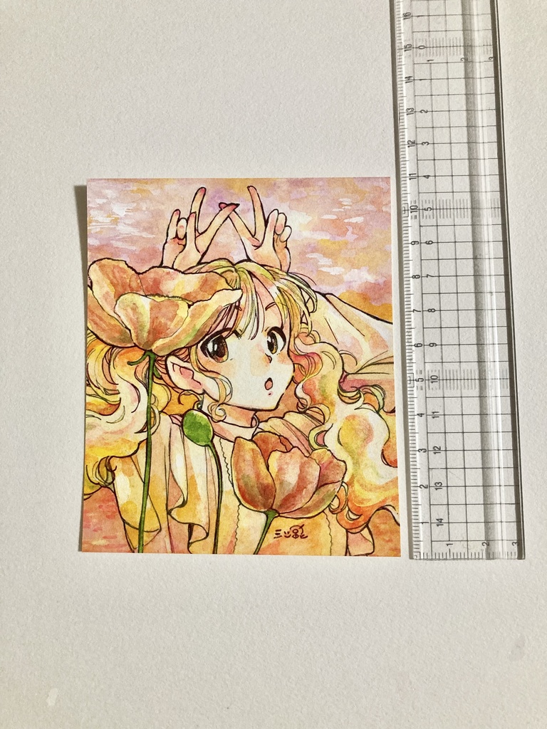 ミニ原画【陽気に春】