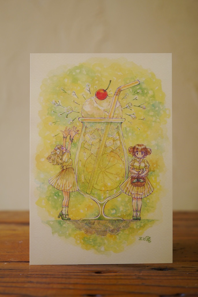 ポストカード【レモンソーダの収穫】