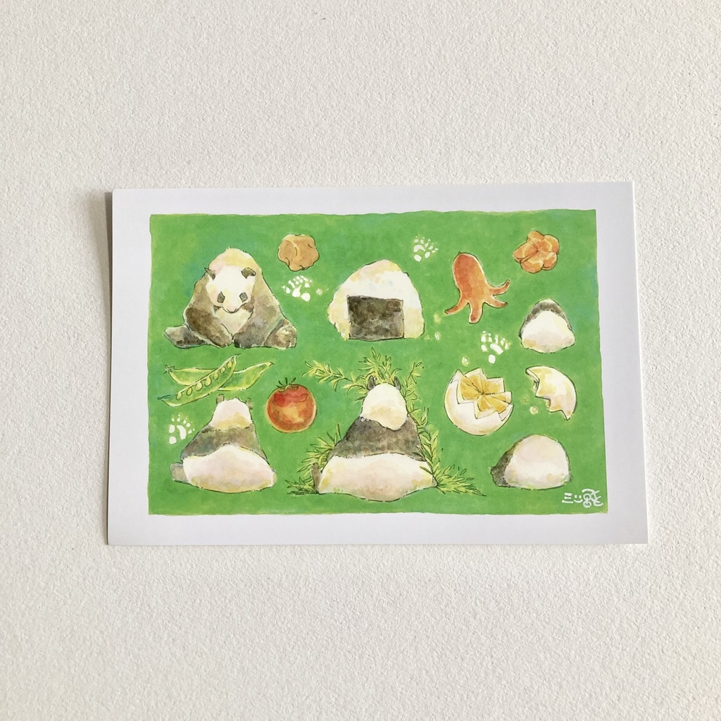 ポストカード【パンダ弁当】