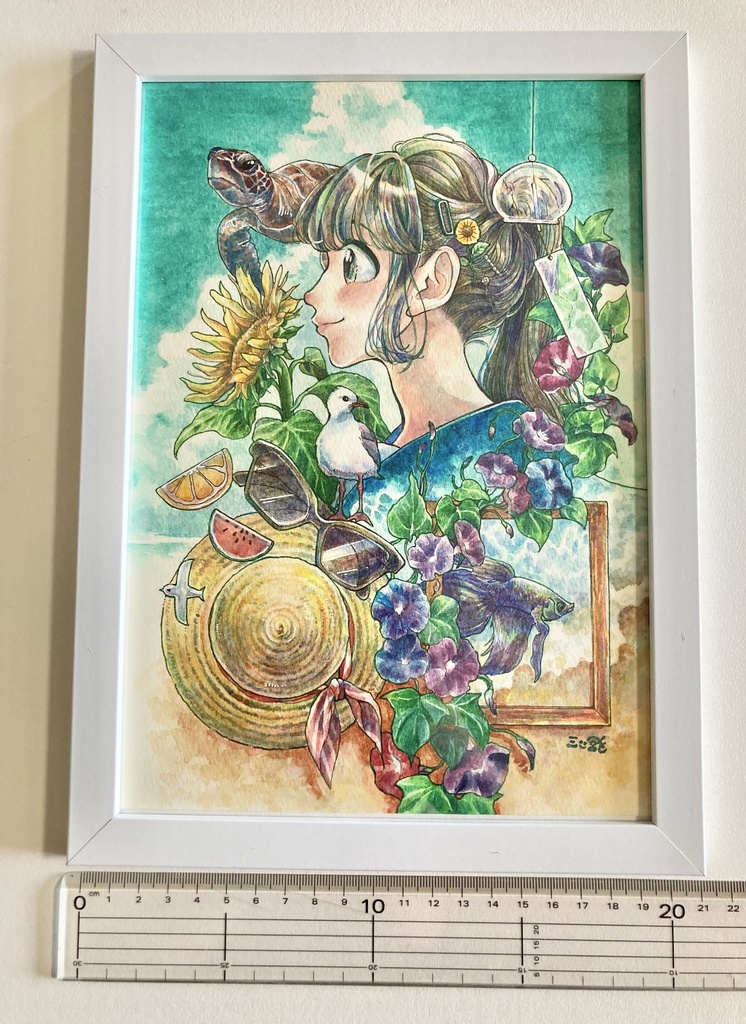 原画【水あそび】