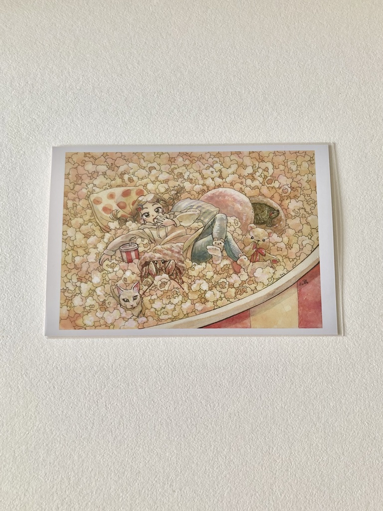 ポストカード【ポップコーン】