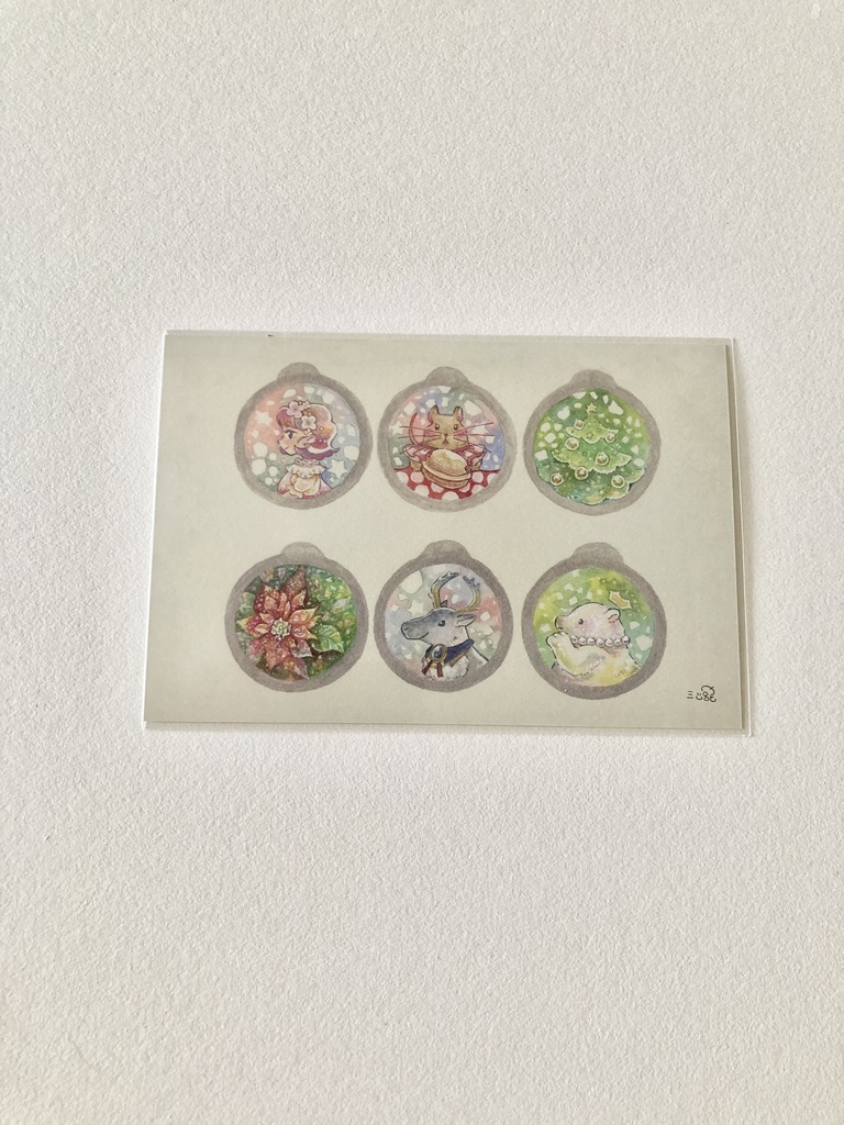 ポストカード【クリスマスオーナメント】