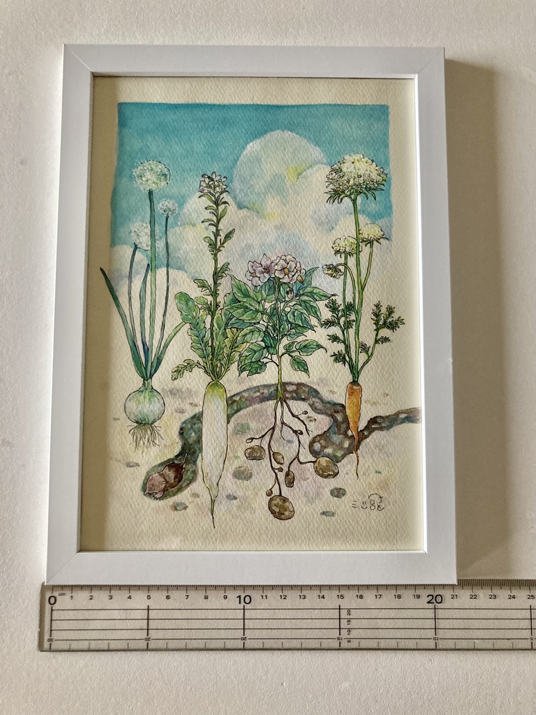 原画【やさいのおはな】