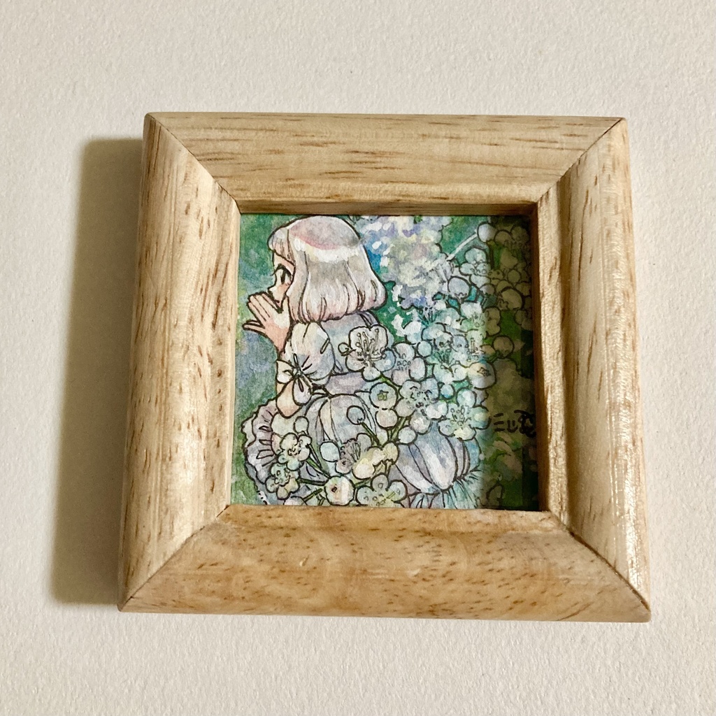 ミニ原画【待ちわびる】
