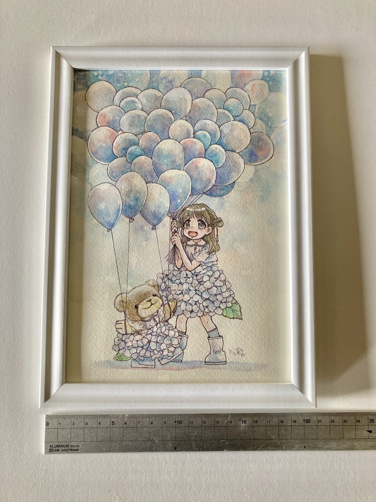 原画【あじさい】