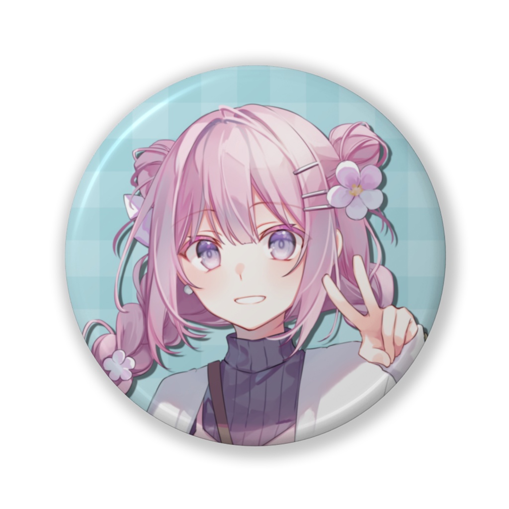 【常時購入可能】1周年記念缶バッジ小32mm(私服)