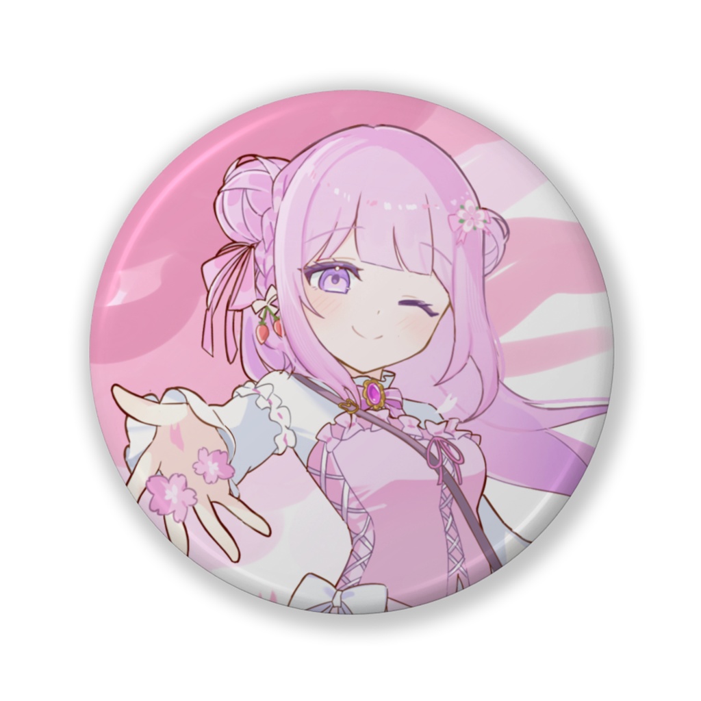 【常時購入可能】1周年記念缶バッジ小32mm(ウィンク)