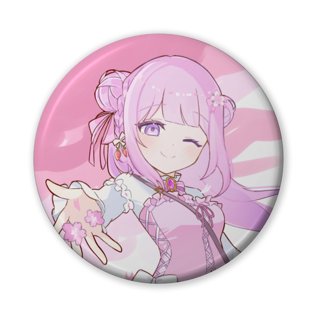 【常時購入可能】1周年記念缶バッジ５６mm(ウィンク)