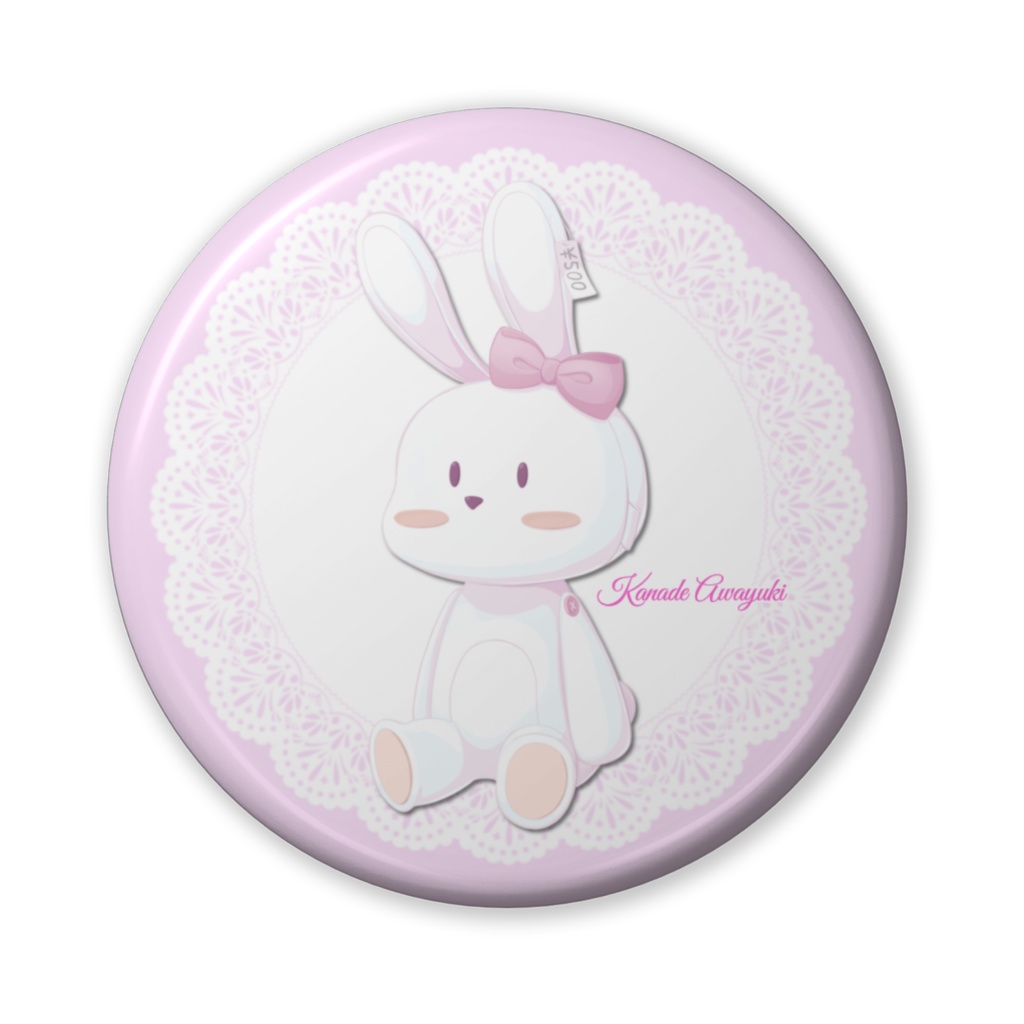 【常時購入可能】1周年記念缶バッジ56mm(うさぎ)