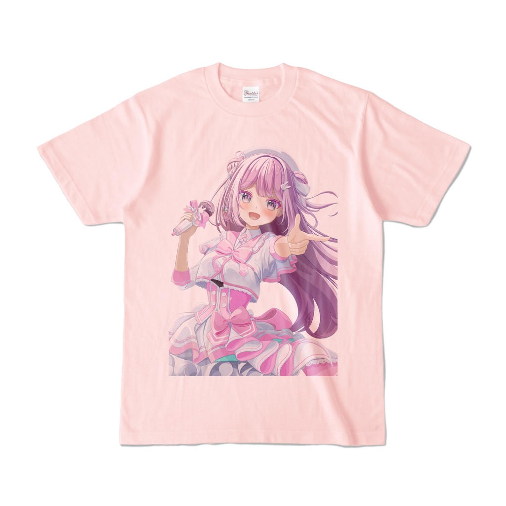【常時購入可能】(男女兼用サイズ)淡雪花奏アイドル気ビジュアルTシャツ①アップ