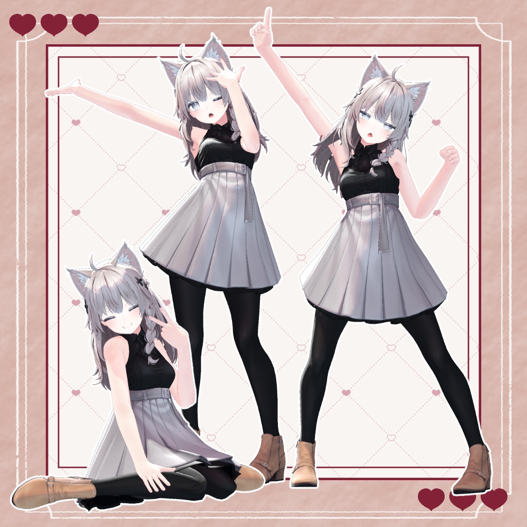 【無料版あり】撮影用ポーズセットVOL.01  #LaLaPoseset