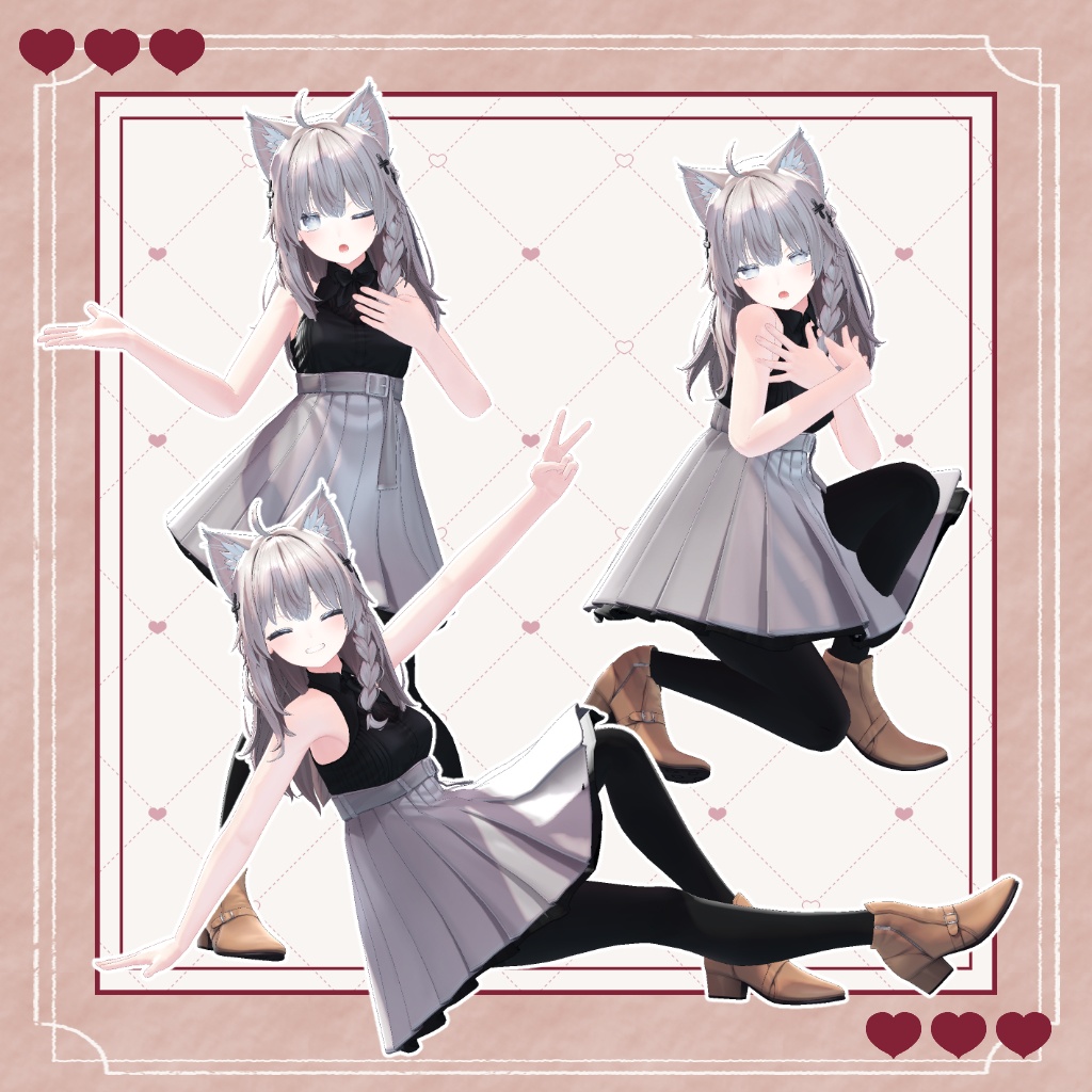 【無料版あり】撮影用ポーズセットVOL.01  #LaLaPoseset