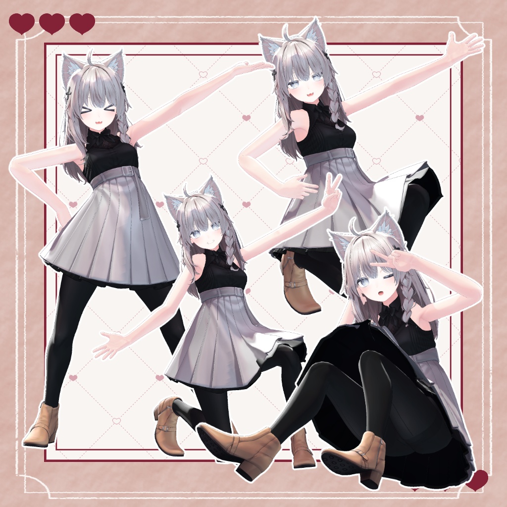 【無料版あり】撮影用ポーズセットVOL.01  #LaLaPoseset