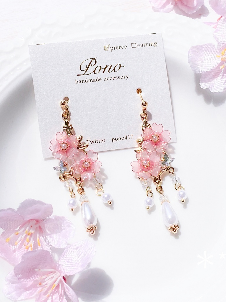 tgcf概念　桜耳飾り