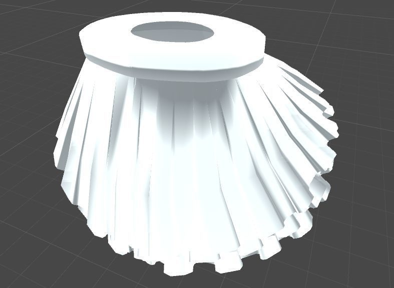 【VRChat想定】三段フリルミニスカート