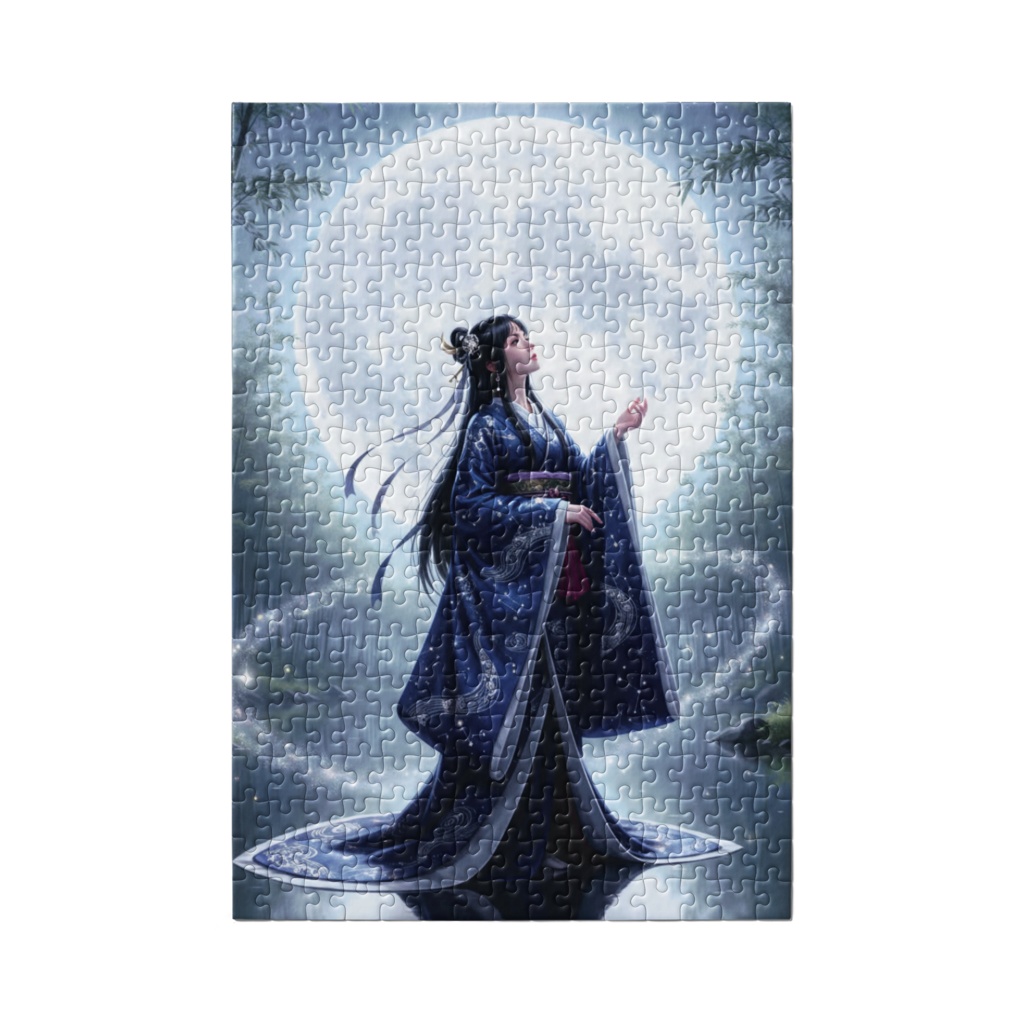 月詠の姫 ― ツクヨミ ―(Tsukuyomi, Goddess of the Moon) 静寂に宿る月の祈りを、ひとつのピースに。