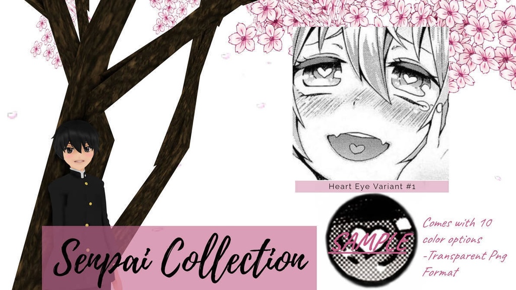 MMD (Senpai Collection) In Awe, eye textures Download