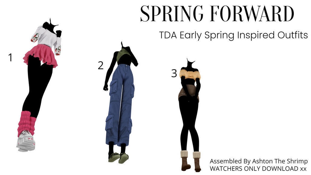 TDA Spring Forward Outfit Bases (MMD)