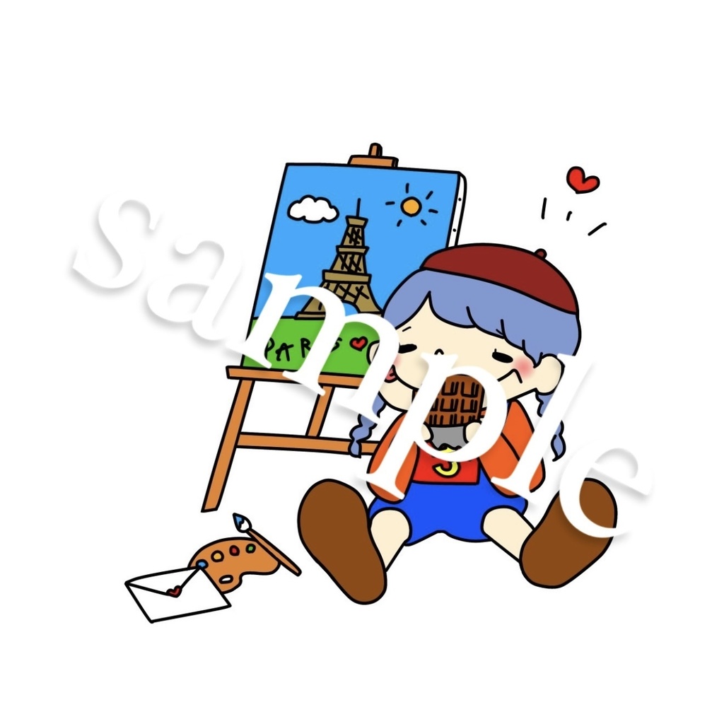 ステッカー -画家 ver-