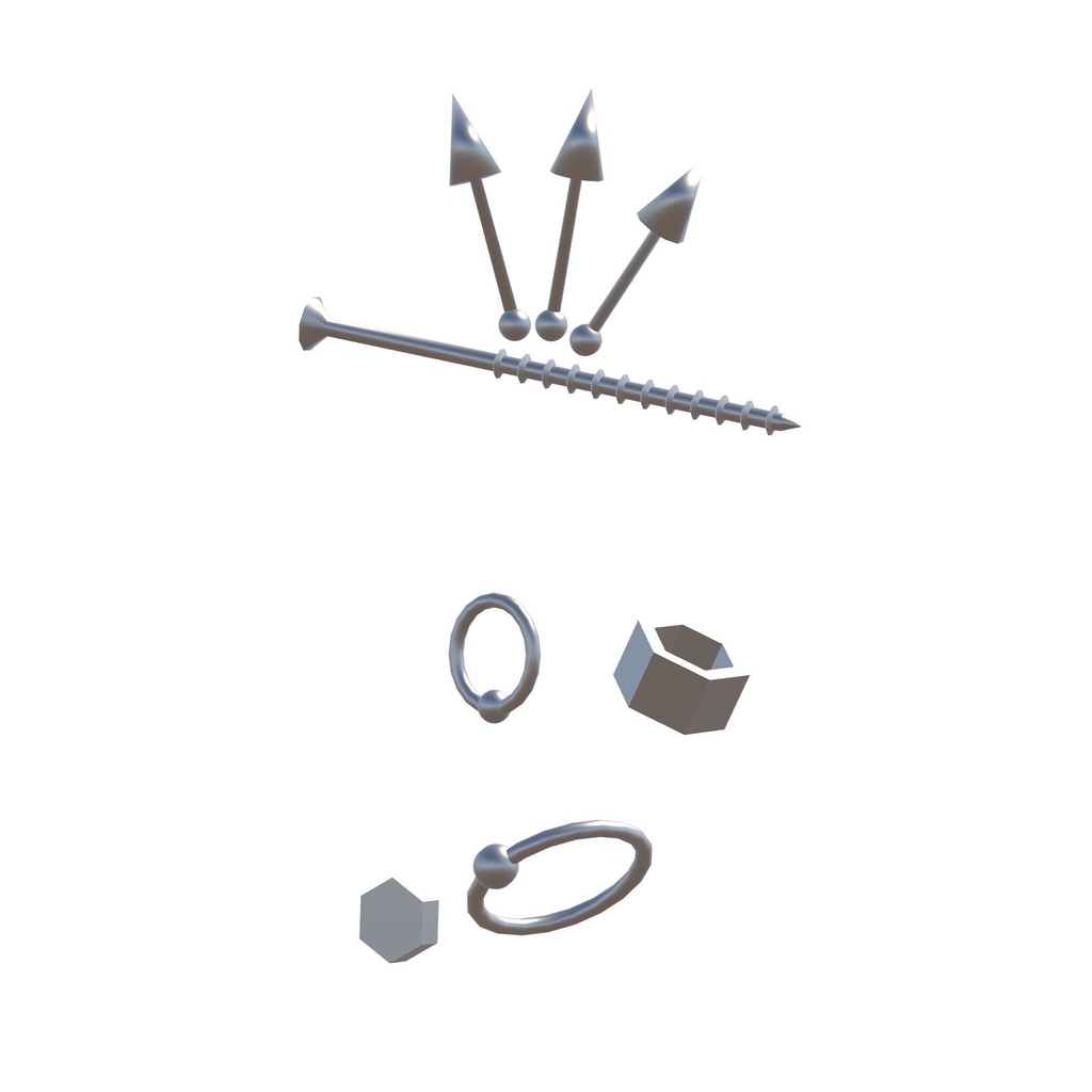 【翠羽-Suiha-対応/無料】工具ピアス(左耳)