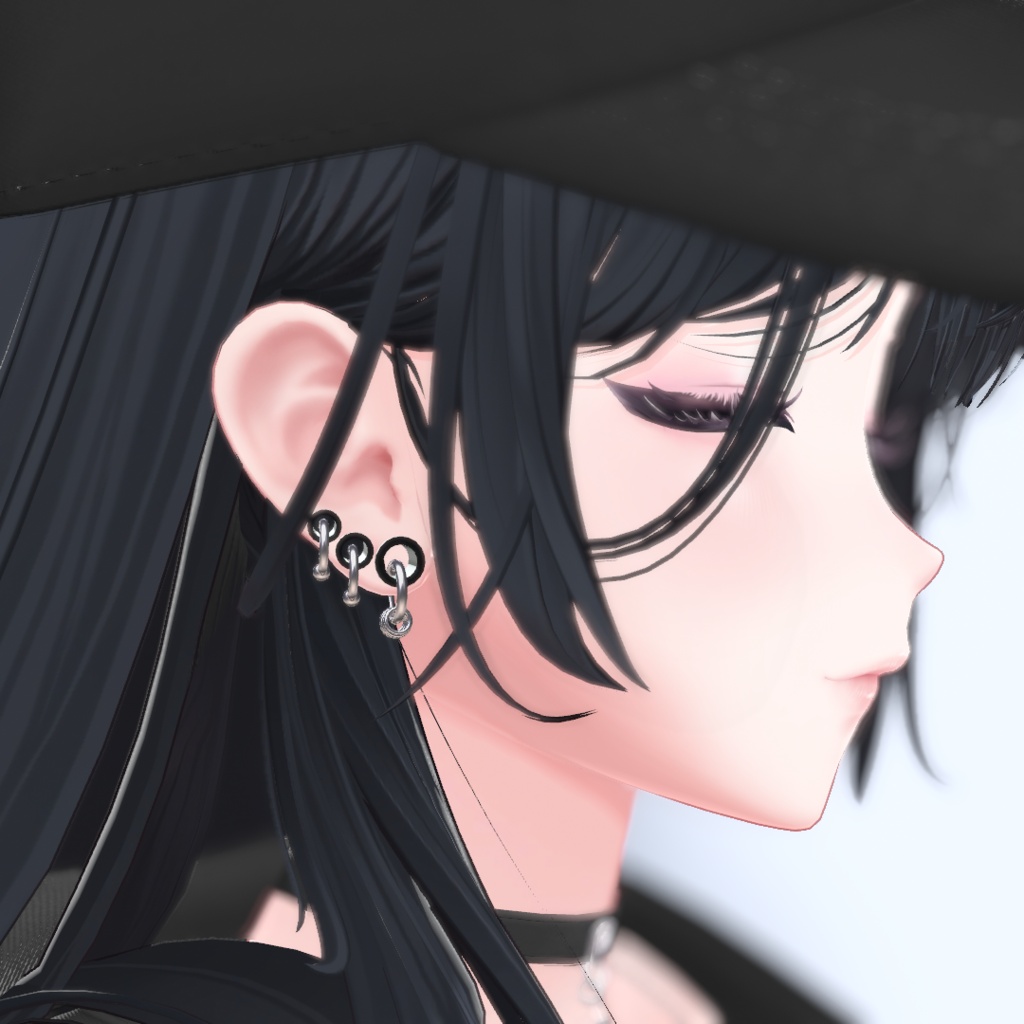 【対応アバター追加記念SALE】拡張ピアス/ホールトゥピアス【海咲-Misaki-/真央-mao-/翠羽-Suiha-対応】