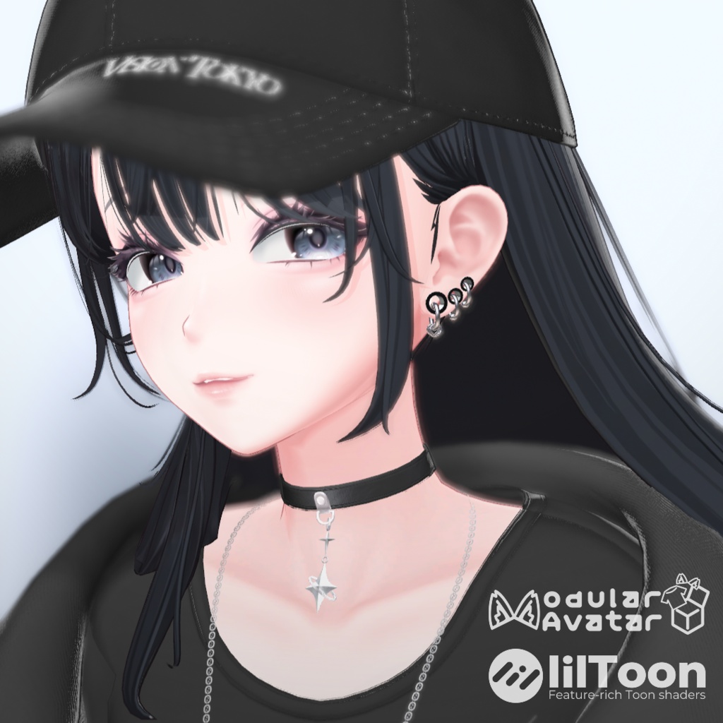 【対応アバター追加記念SALE】拡張ピアス/ホールトゥピアス【海咲-Misaki-/真央-mao-/翠羽-Suiha-対応】