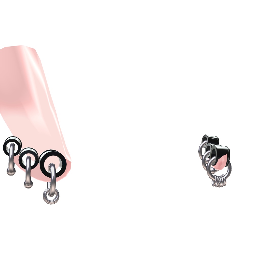 【対応アバター追加記念SALE】拡張ピアス/ホールトゥピアス【海咲-Misaki-/真央-mao-/翠羽-Suiha-対応】