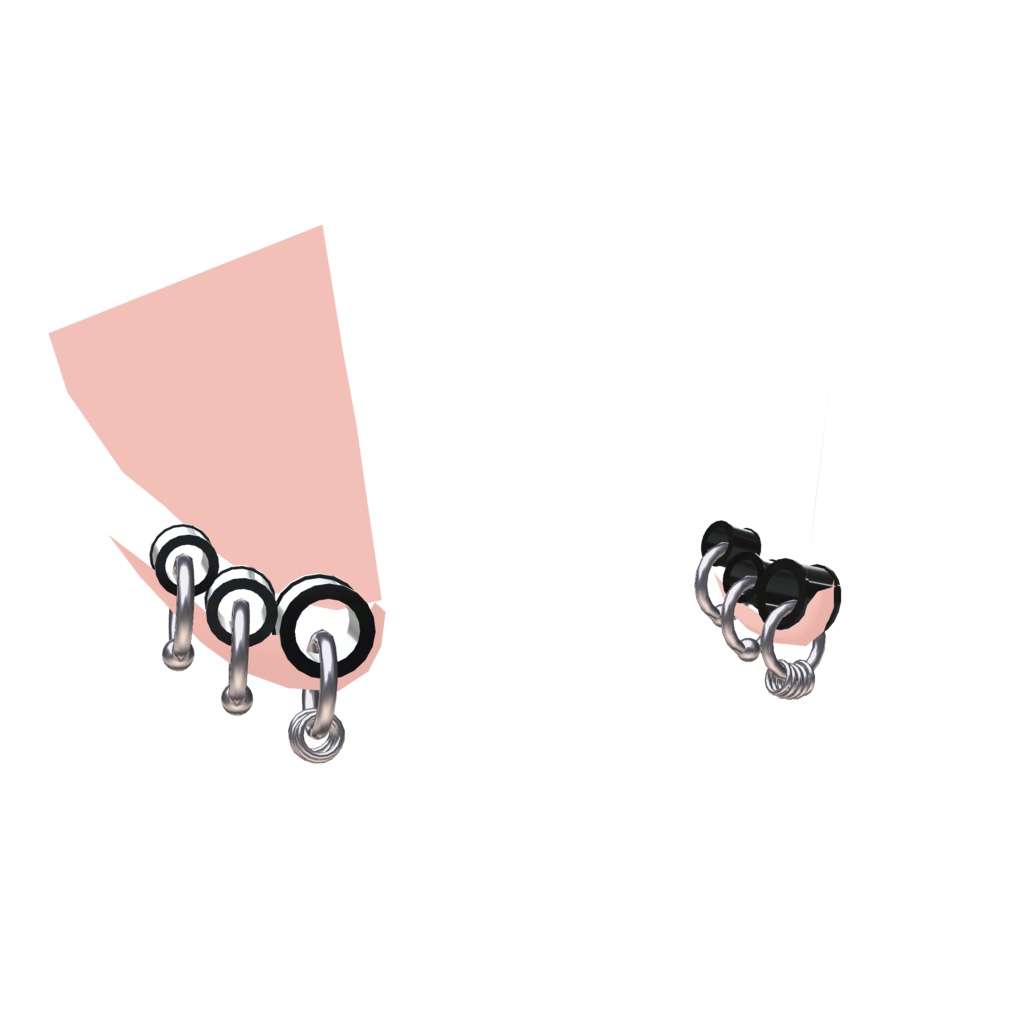 【真央-mao-/翠羽-Suiha-対応】拡張ピアス/ホールトゥピアス