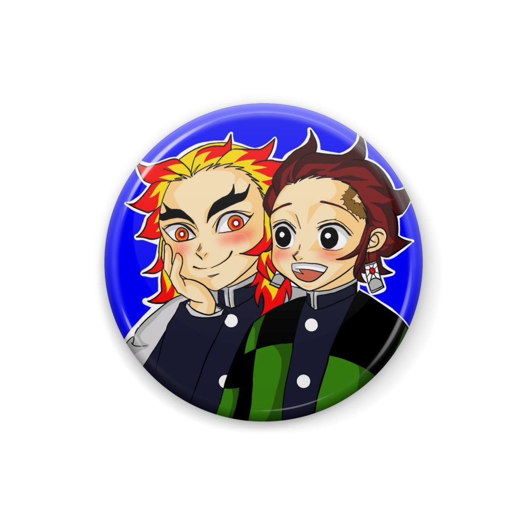 杏寿郎と炭治郎の缶バッジ