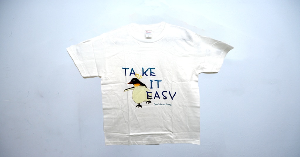 【未使用新品】TAKE IT EASY ペンギンＴシャツ アッシュ Mサイズ