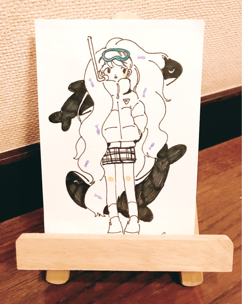 【原画】いるかとさかな