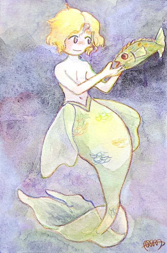 【アウトプット原画】ポスカサイズ前後【額縁なし】