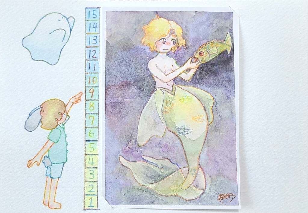 【アウトプット原画】ポスカサイズ前後【額縁なし】