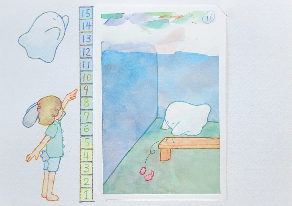 【絵本原画】オバケくん【額なし】