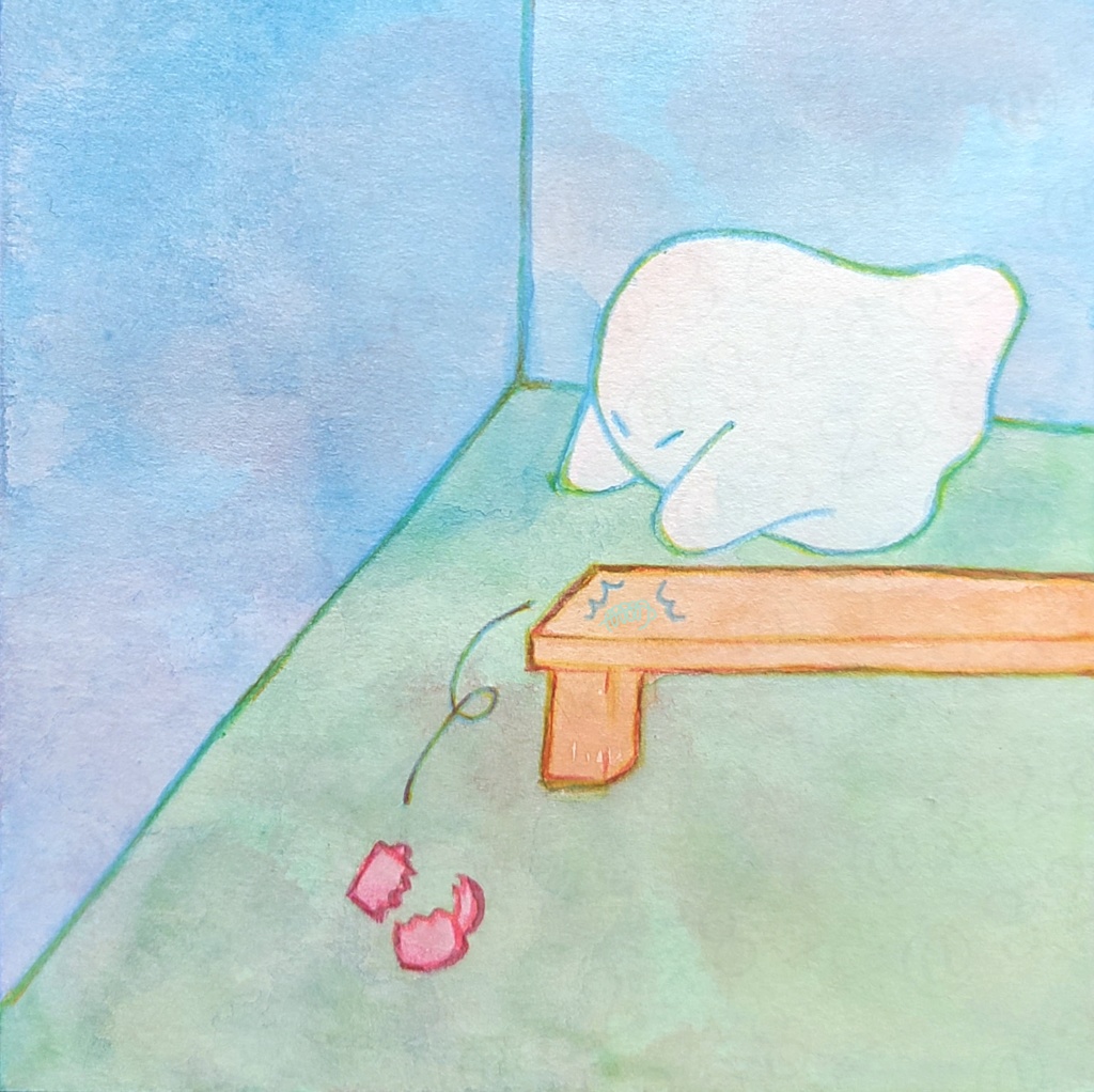 【絵本原画】オバケくん【額なし】