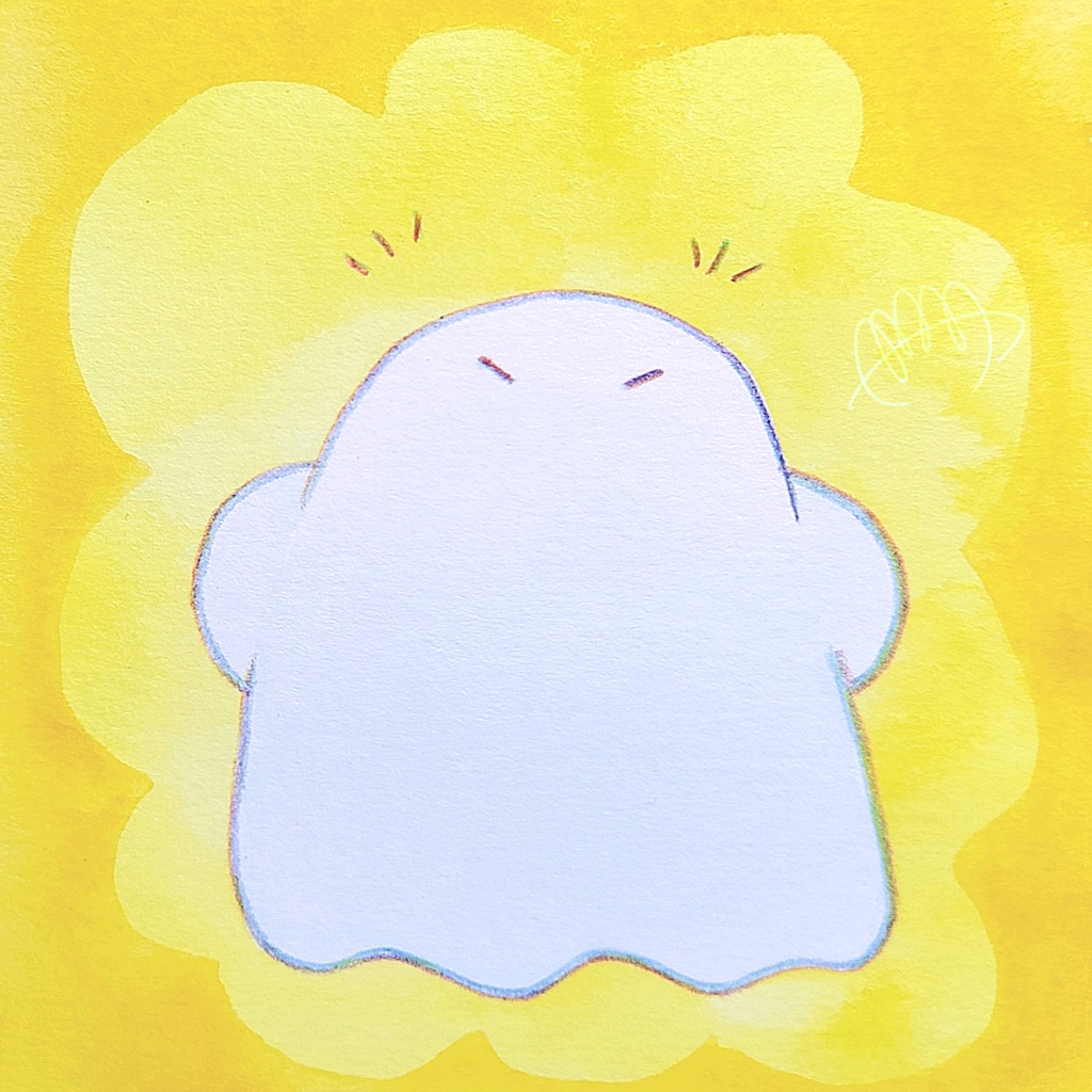 【絵本原画】オバケくん【額なし】