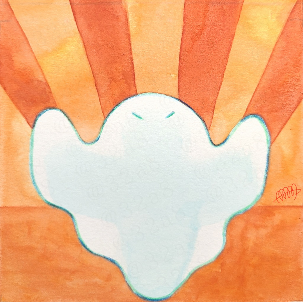 【絵本原画】オバケくん【額なし】