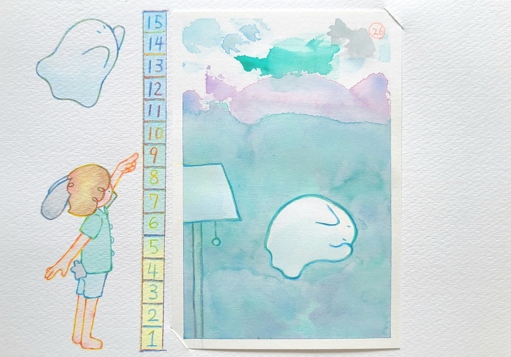 【絵本原画】オバケくん②【額なし】