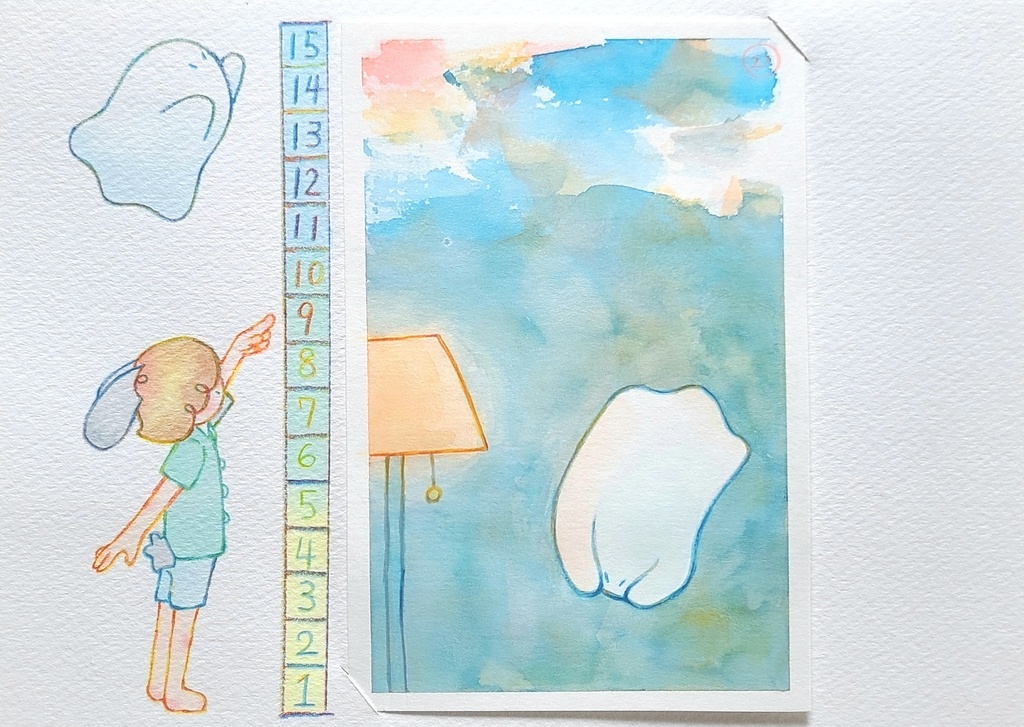 【絵本原画】オバケくん②【額なし】