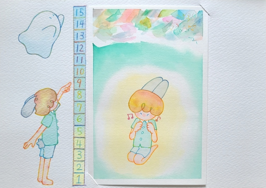 【絵本原画】ウサくん【額なし】