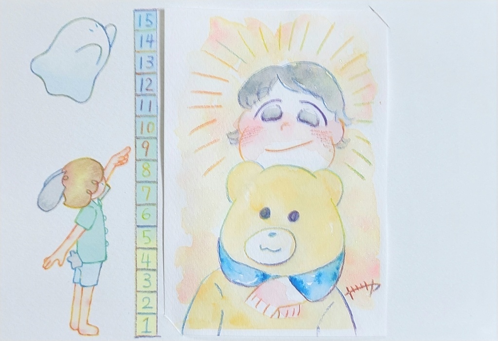 【アウトプットイラスト】ラメあり!ポスカサイズ【背景なし】