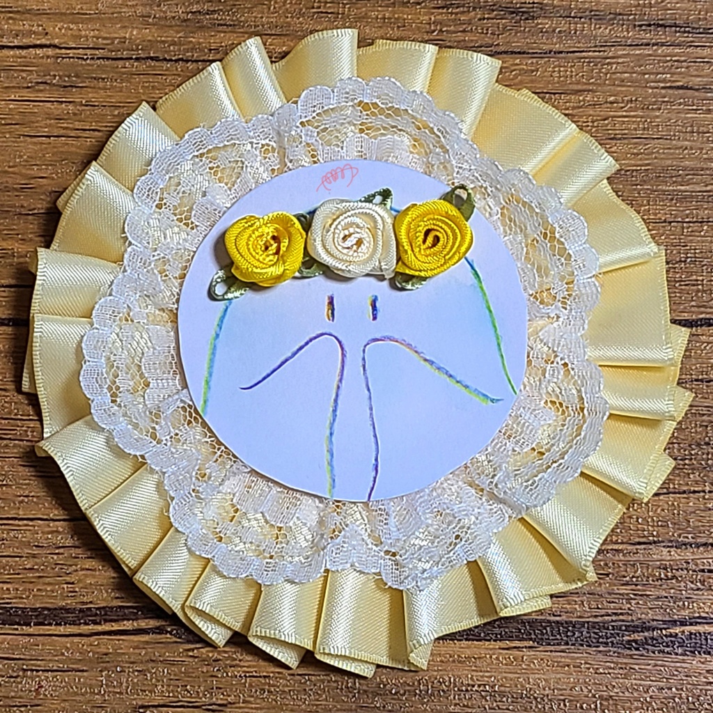 【ミニ原画】オバケとウサギと悪い猫【ロゼット】