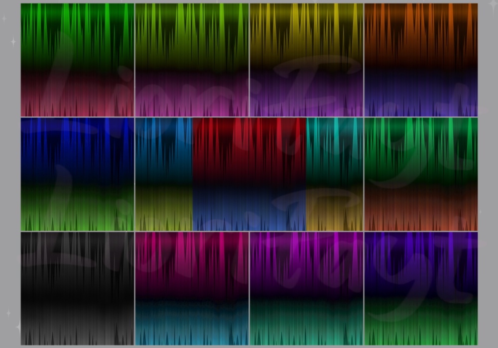 Two-Tone Grunge Hair Textures