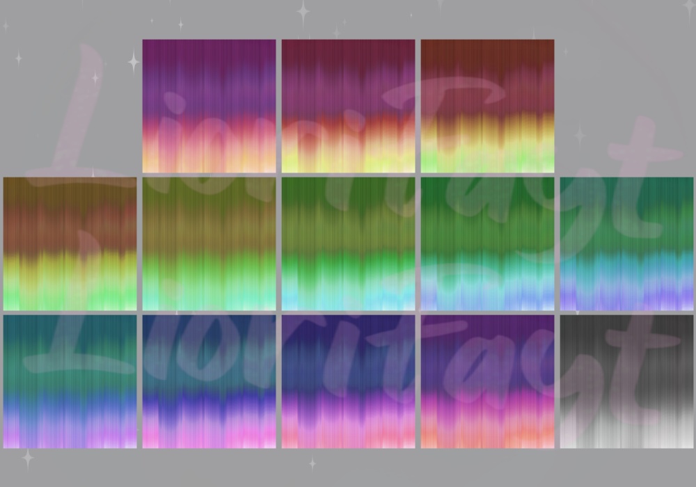 Sunset Aurora Hair Textures
