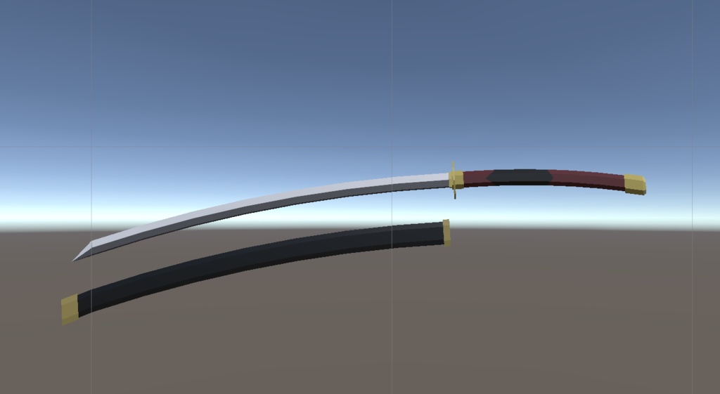 【VRC想定ローポリモデル】 大太刀