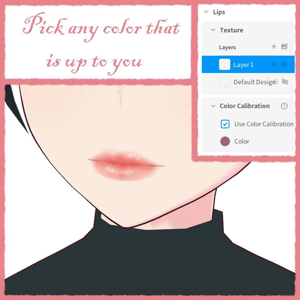 Lipstick - any color Vroid || 口紅-任意の色 Vroid