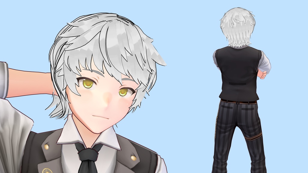 【VRoid】爽やか男子ショートヘアー Cool boy short hair【hair preset】