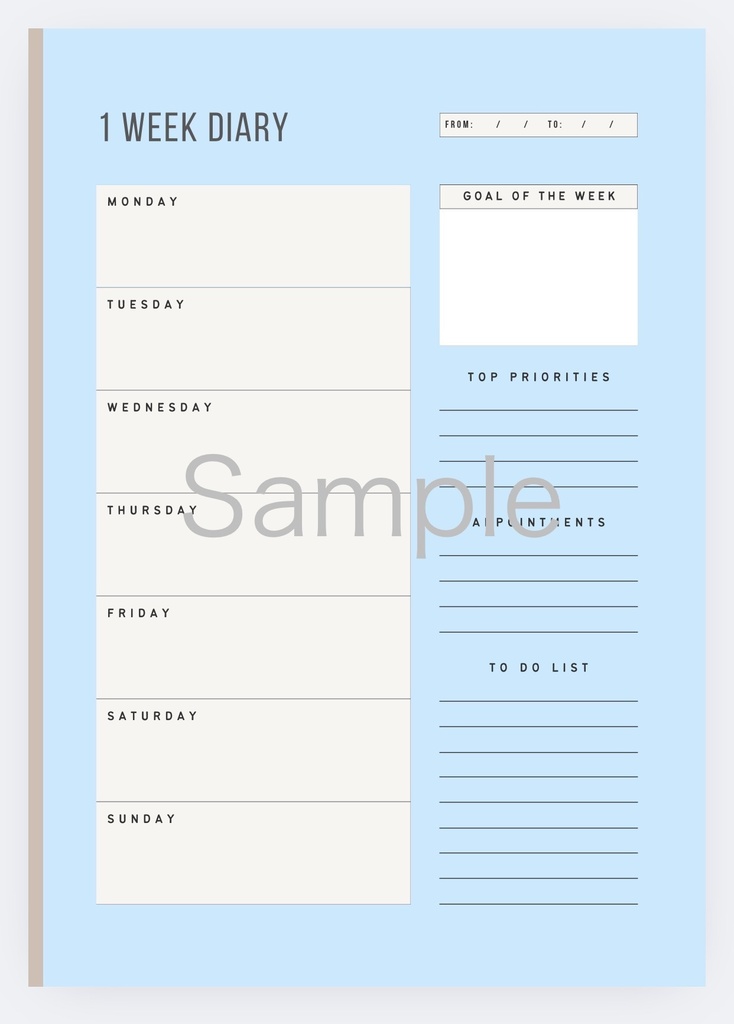 1week diary