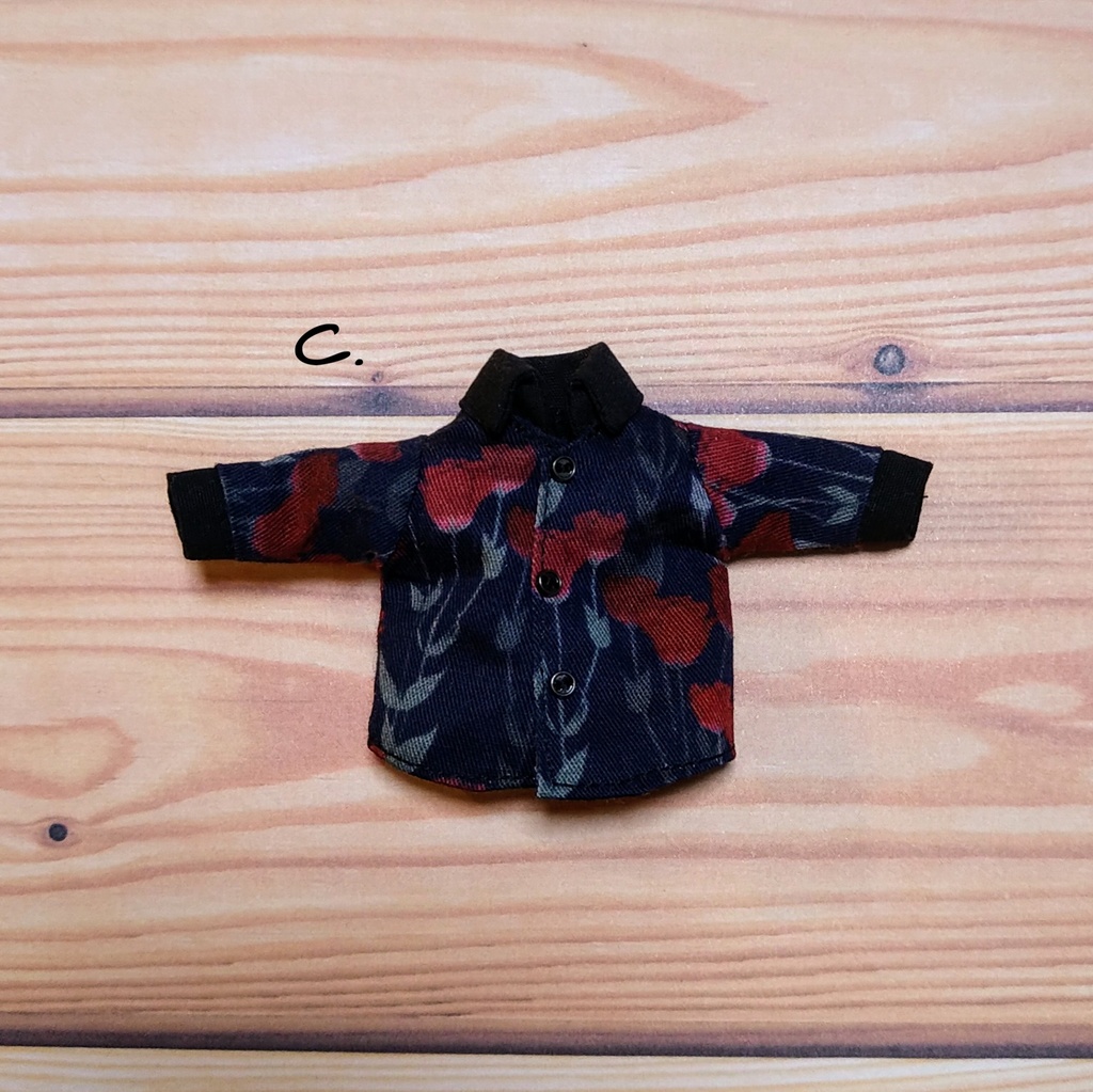 【1/12サイズ】柄シャツ